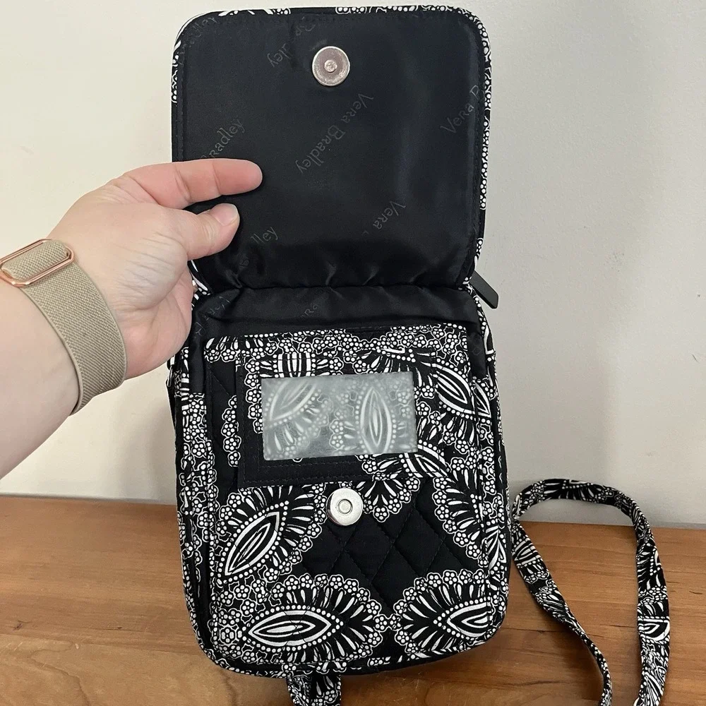 Vera‎ Bradley Blanco Bouquet Mini Hipster Crossbody Purse